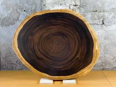 モンキーポッド一枚板 輪切り 厳選Aランク材 87.5~109cm 【天板のみ】 No.702